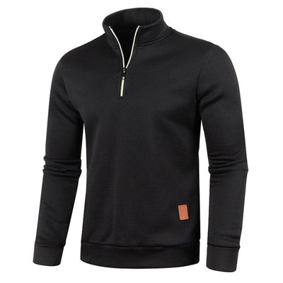 Marvik | Rollkragenpullover mit halbem Reißverschluss