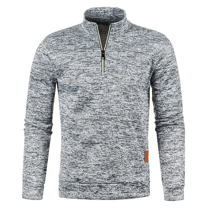 Marvik | Rollkragenpullover mit halbem Reißverschluss