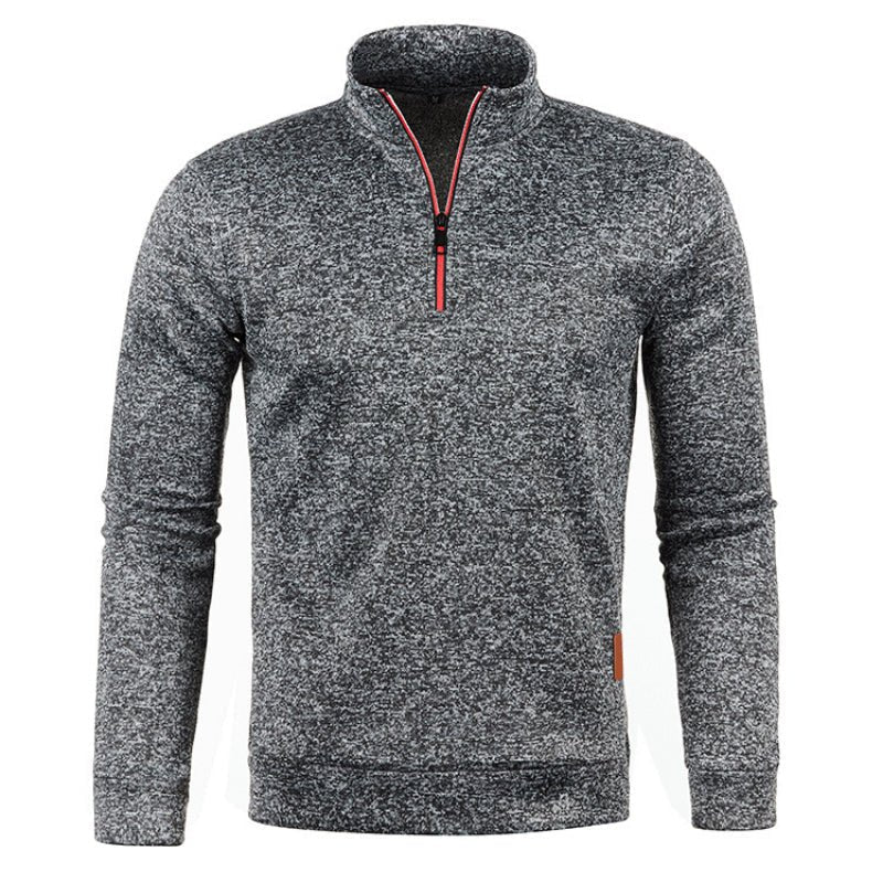 Marvik | Rollkragenpullover mit halbem Reißverschluss