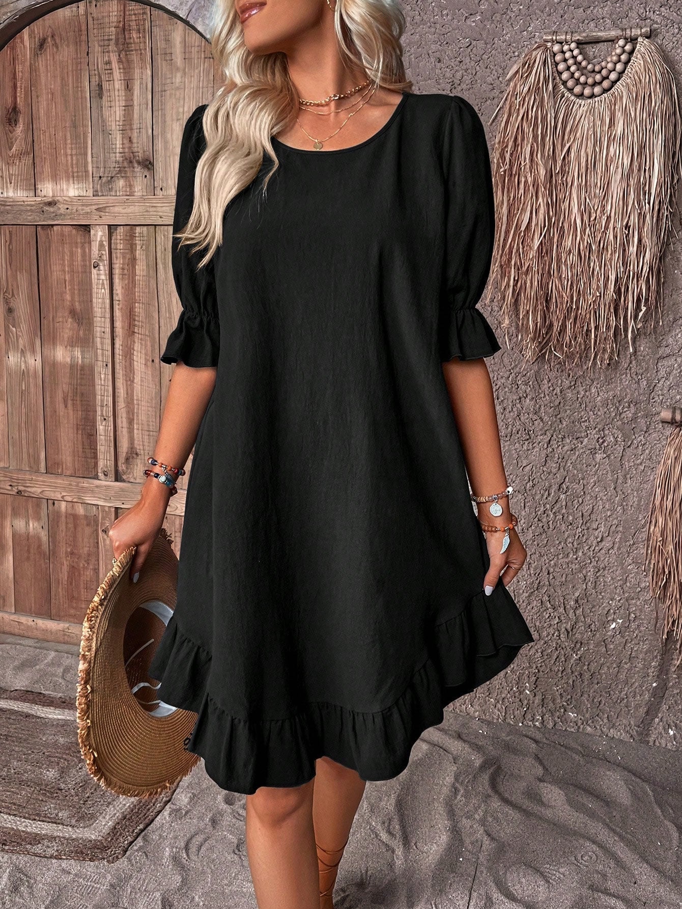 Almira | Bohemian Rüschen Sommerkleid