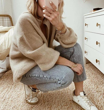 Thessalien | Timeless Shape Strickjacke in Übergröße