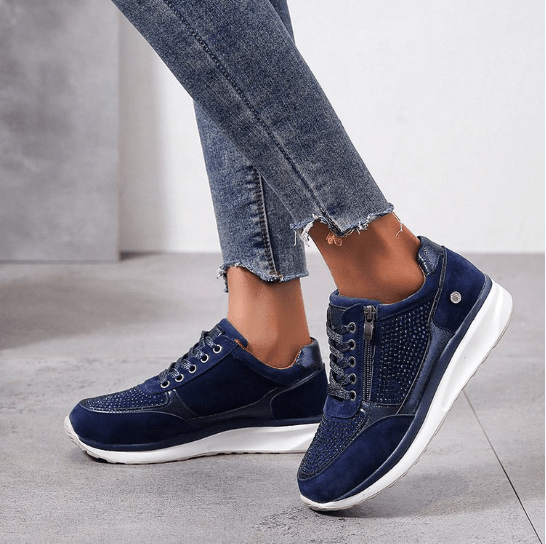 Cecilie | Trendige Plateau-Wedge-Sneaker