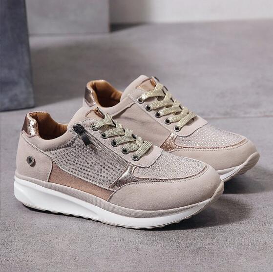 Cecilie | Trendige Plateau-Wedge-Sneaker