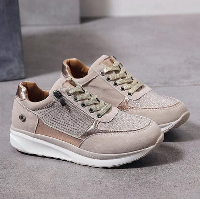 Cecilie | Trendige Plateau-Wedge-Sneaker
