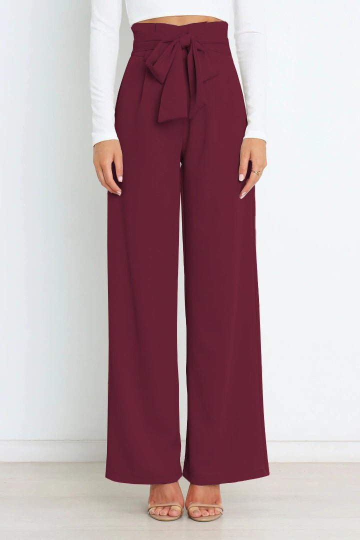 Novera | Weite Hose mit Bindegürtel