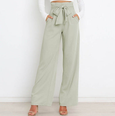 Novera | Weite Hose mit Bindegürtel