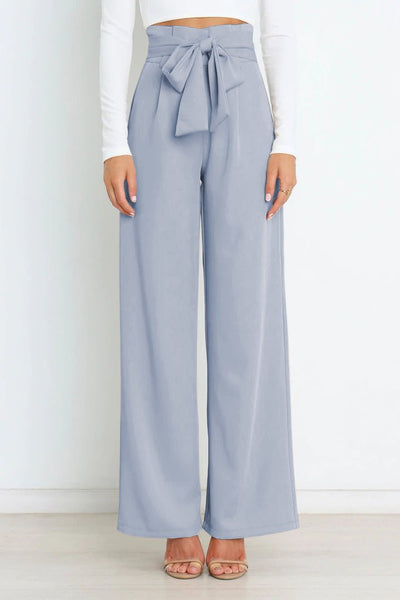 Novera | Weite Hose mit Bindegürtel