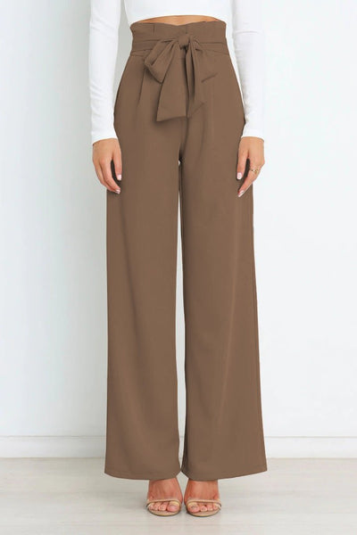 Novera | Weite Hose mit Bindegürtel