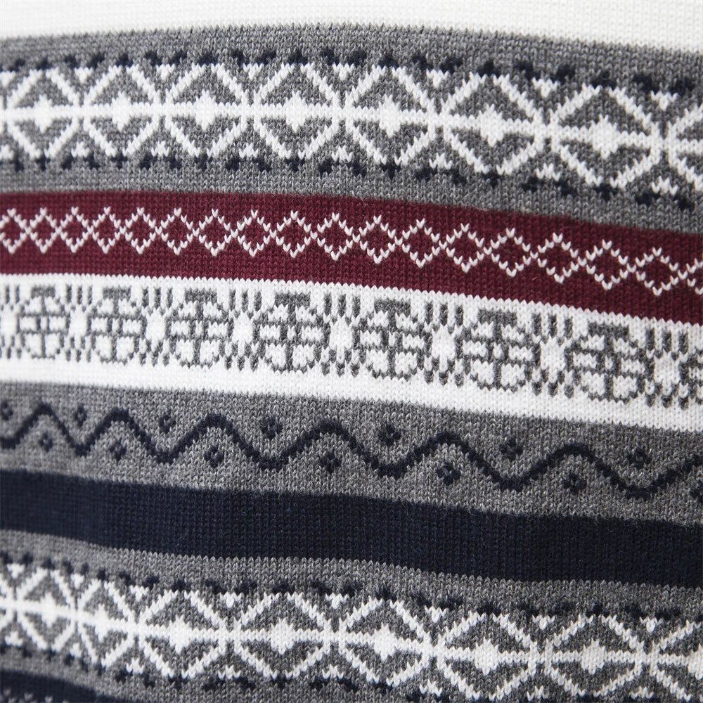 Torven | Strickpullover mit Retro-Muster