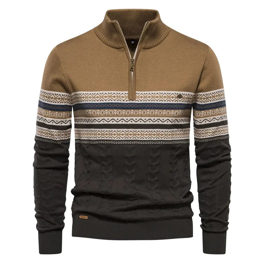 Torven | Strickpullover mit Retro-Muster