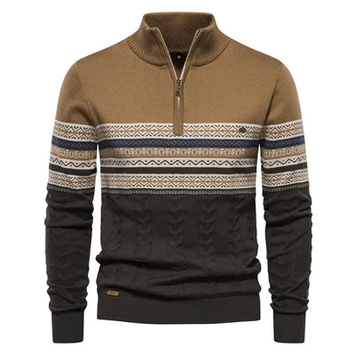 Torven | Strickpullover mit Retro-Muster