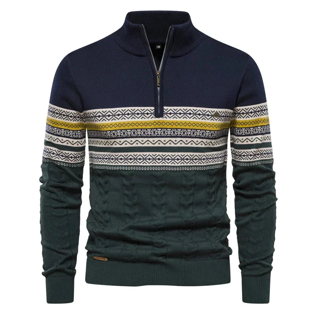 Torven | Strickpullover mit Retro-Muster