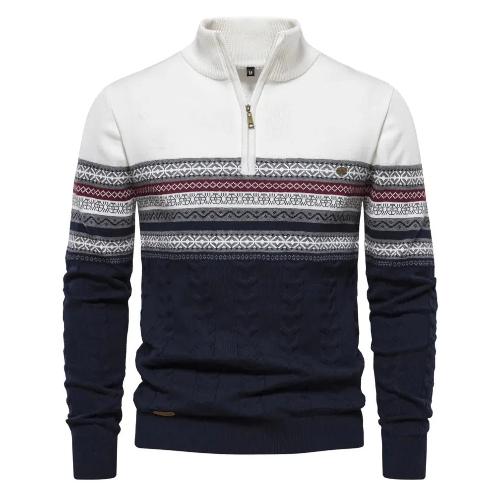 Torven | Strickpullover mit Retro-Muster