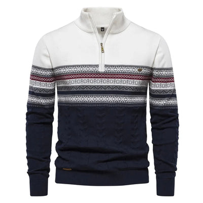Torven | Strickpullover mit Retro-Muster