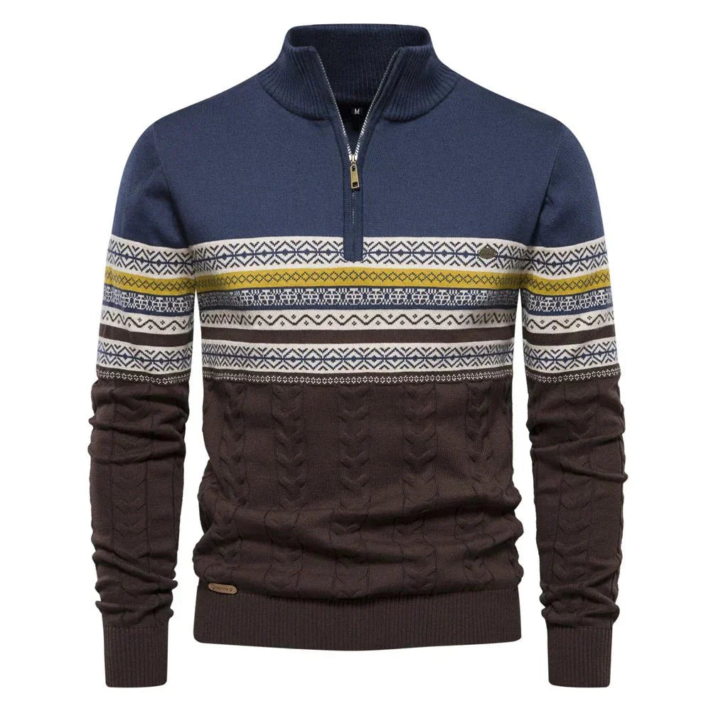 Torven | Strickpullover mit Retro-Muster