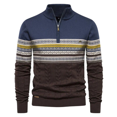 Torven | Strickpullover mit Retro-Muster