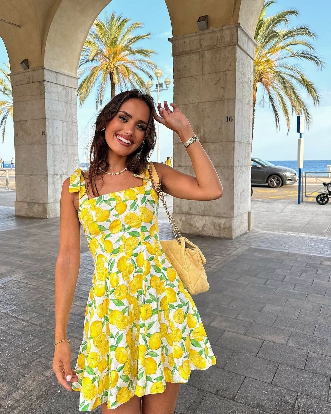 Veralis | Lemon Print Dress
