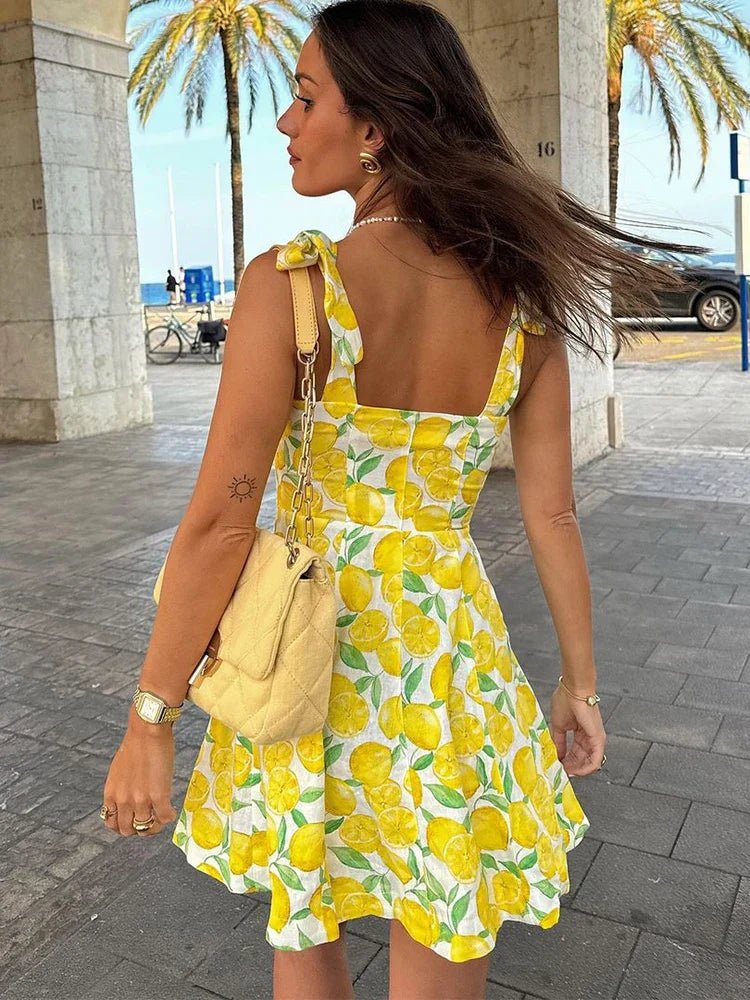 Veralis | Lemon Print Dress