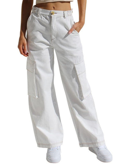 Corrine | Entspannte Cargohose mit weitem Bein