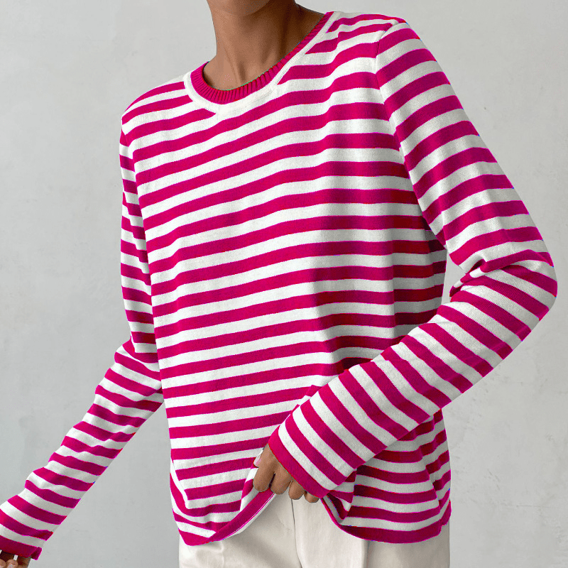 Eveluna | Lässiger Streifenpullover
