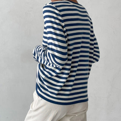 Eveluna | Lässiger Streifenpullover