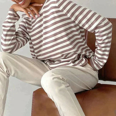 Carolin | Klassischer Streifenpullover