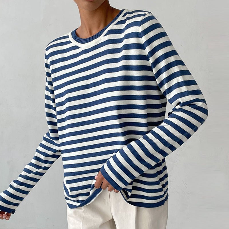 Eveluna | Lässiger Streifenpullover