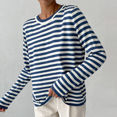 Eveluna | Lässiger Streifenpullover
