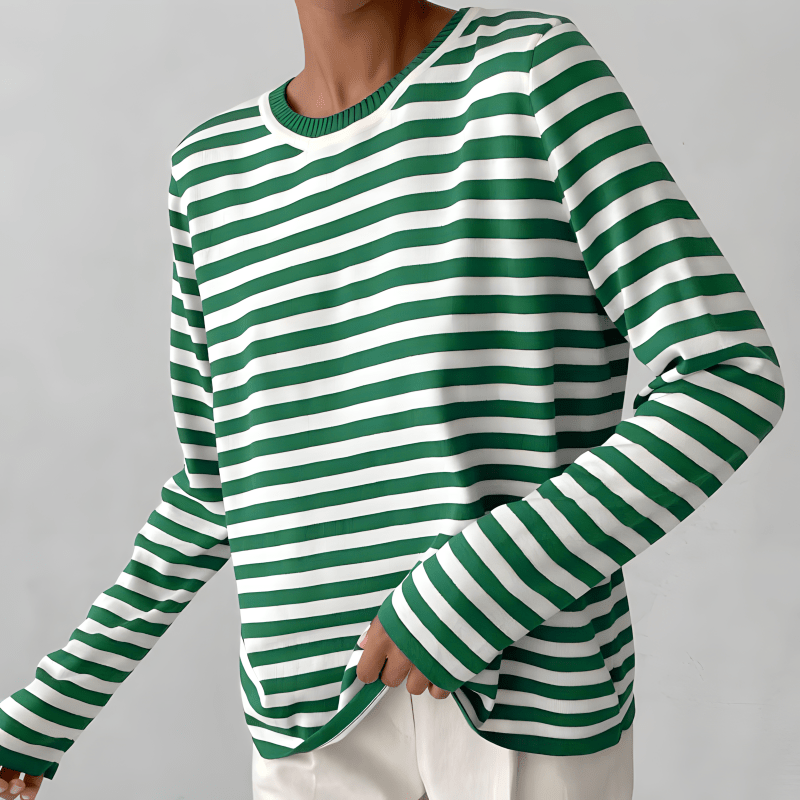 Eveluna | Lässiger Streifenpullover