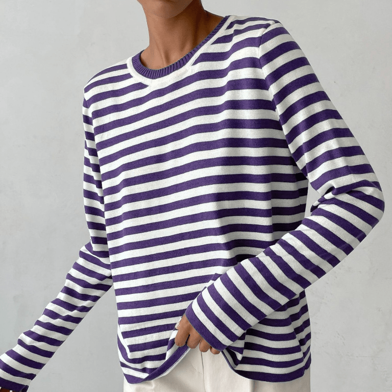 Eveluna | Lässiger Streifenpullover
