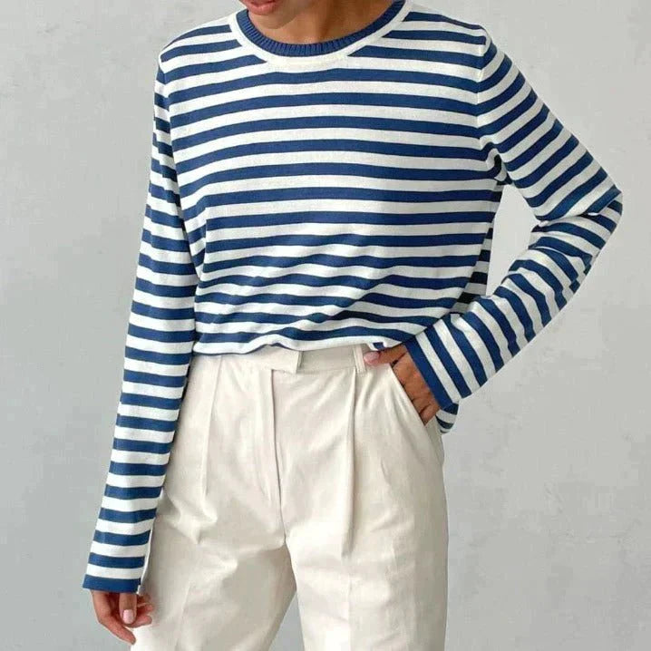 Eveluna | Lässiger Streifenpullover