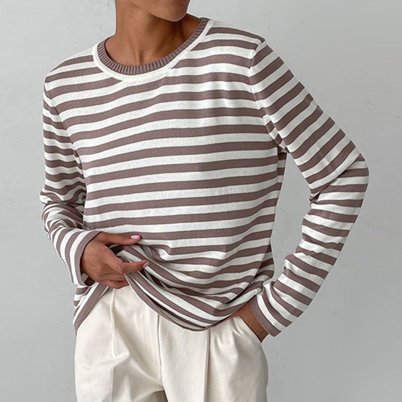 Eveluna | Lässiger Streifenpullover