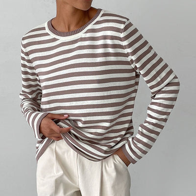 Eveluna | Lässiger Streifenpullover