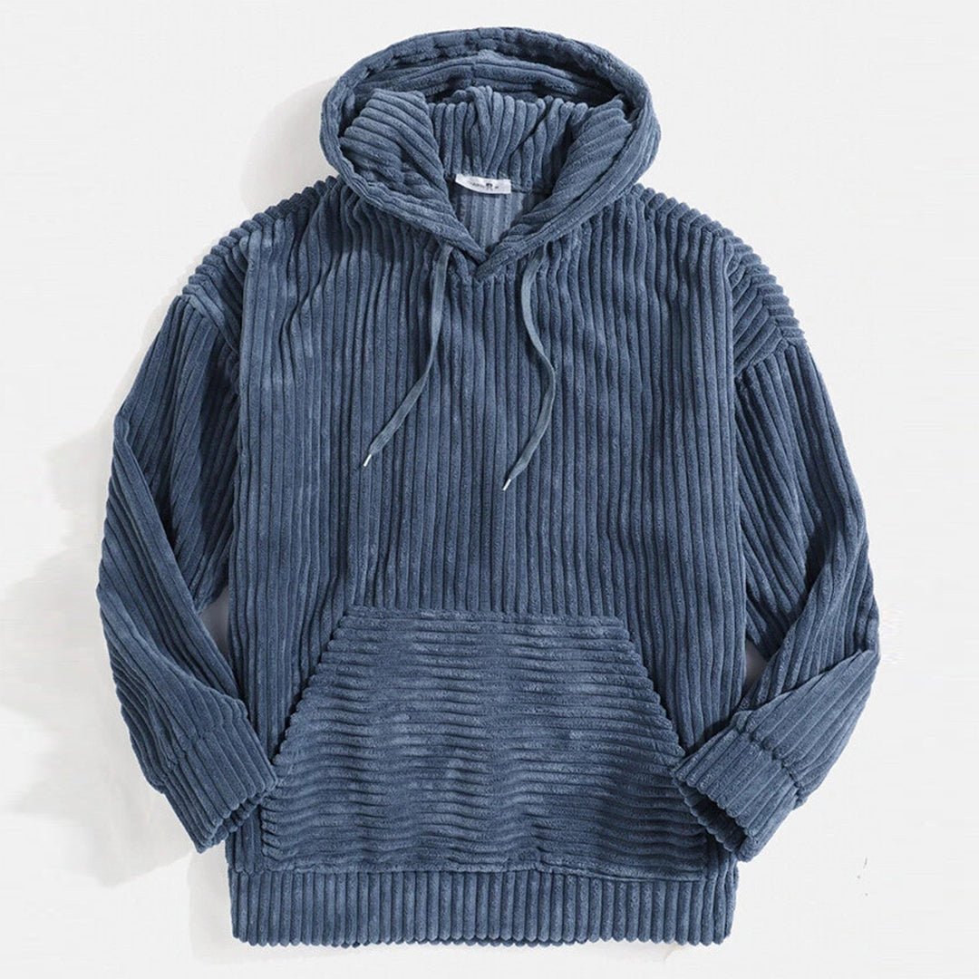 Stellan | Strukturierter Hoodie mit Kapuze und Kordelzug