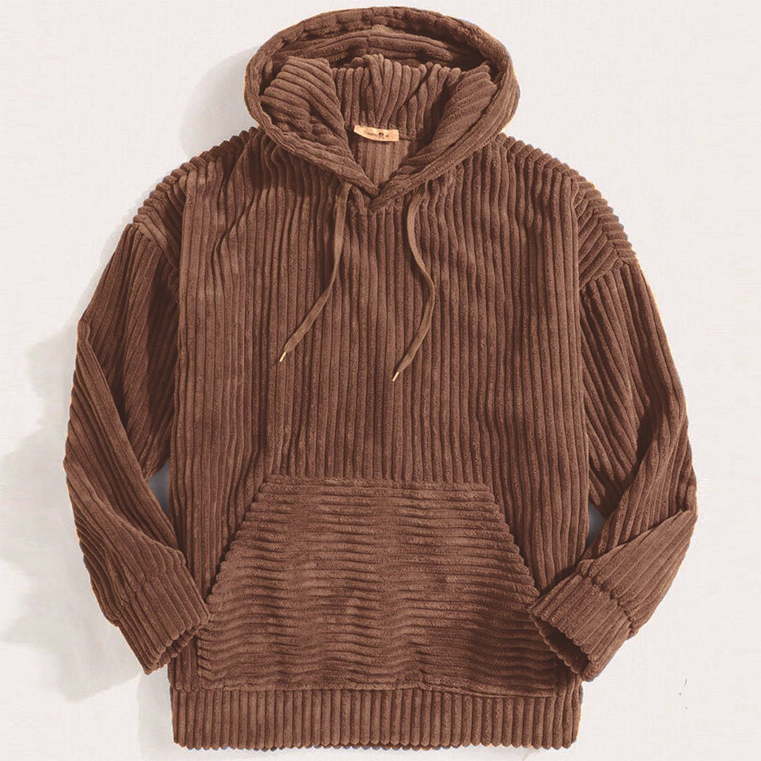 Stellan | Strukturierter Hoodie mit Kapuze und Kordelzug