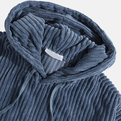 Stellan | Strukturierter Hoodie mit Kapuze und Kordelzug