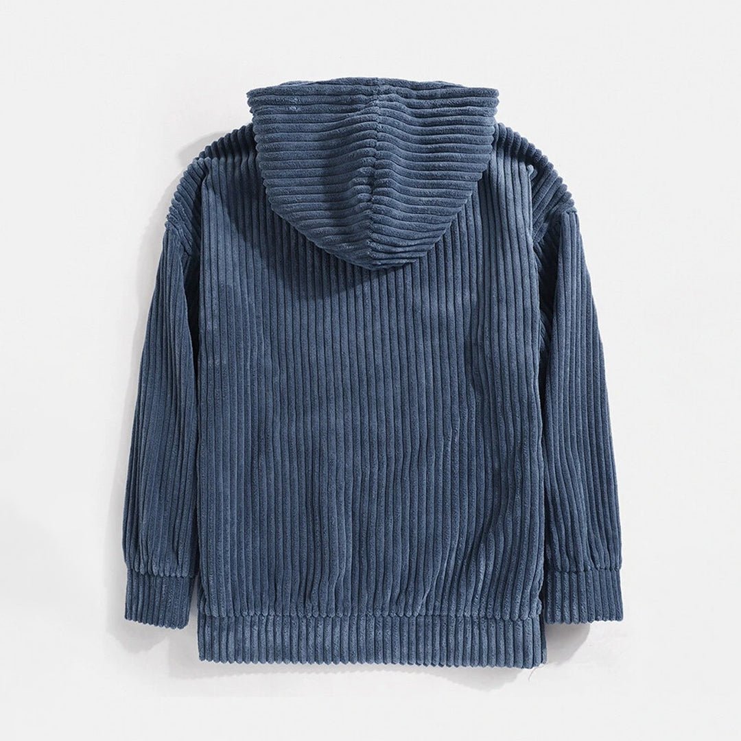 Stellan | Strukturierter Hoodie mit Kapuze und Kordelzug