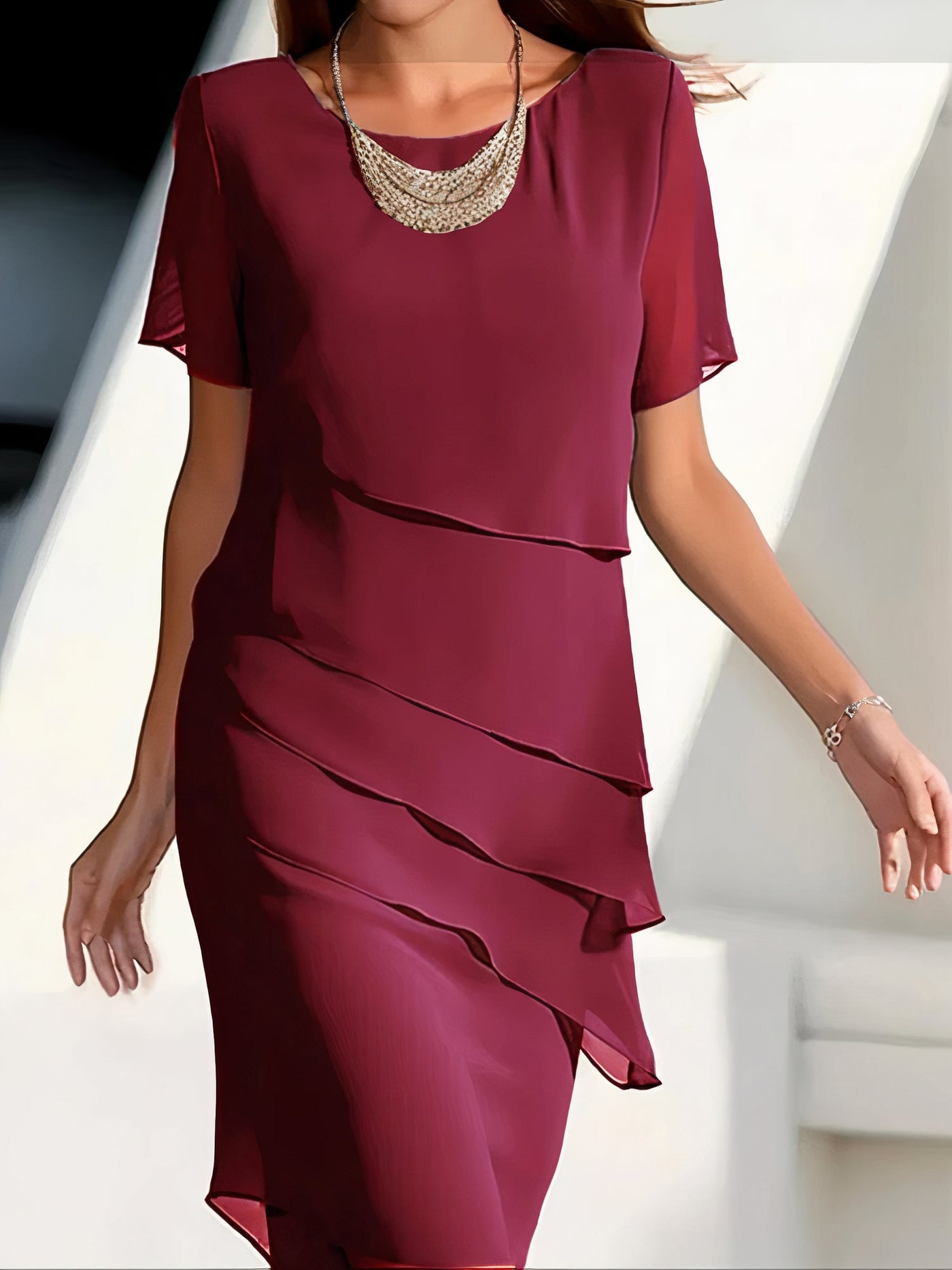 Cedora | Leichtes Lagen-Abendkleid
