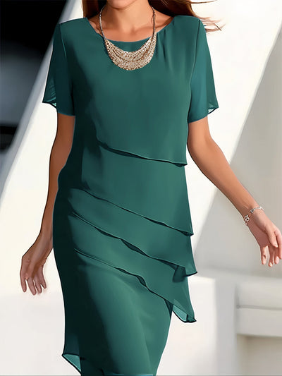 Cedora | Leichtes Lagen-Abendkleid