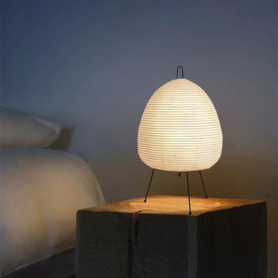 Solmira | Sculpted Rice Paper Lamp