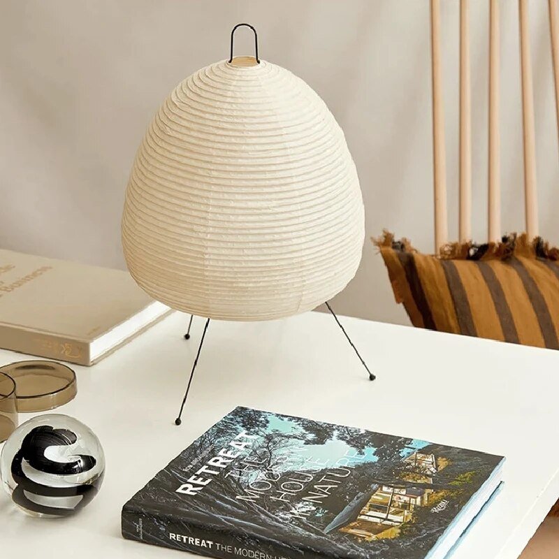 Solmira | Sculpted Rice Paper Lamp