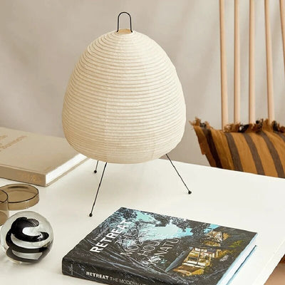 Solmira | Sculpted Rice Paper Lamp