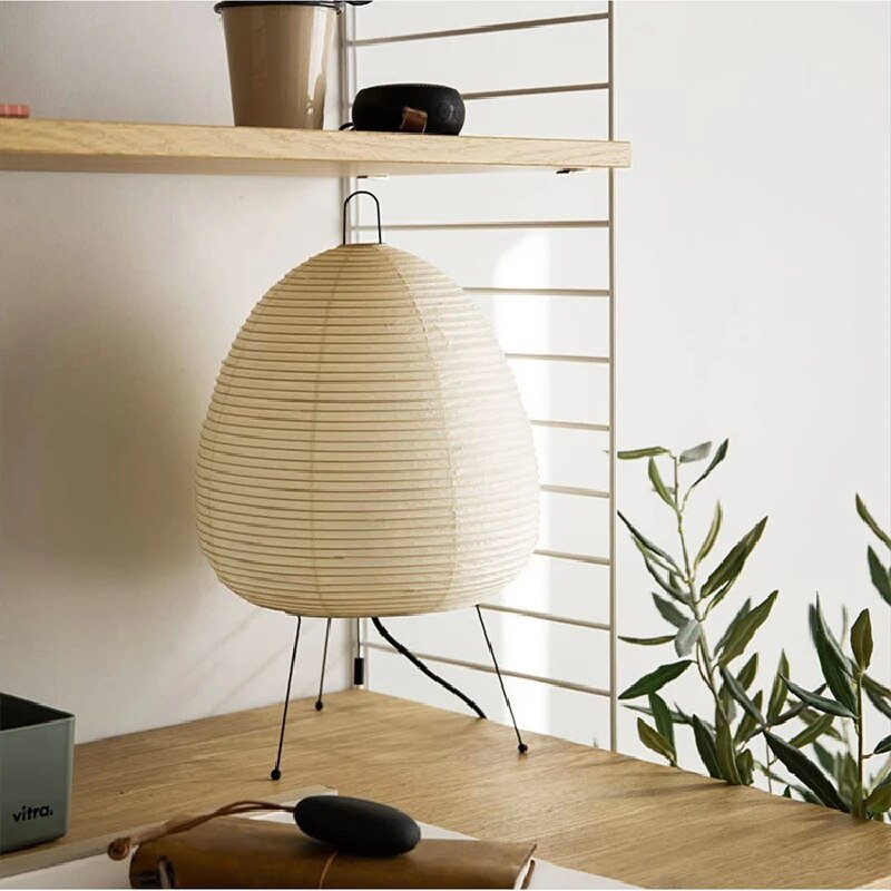 Solmira | Sculpted Rice Paper Lamp