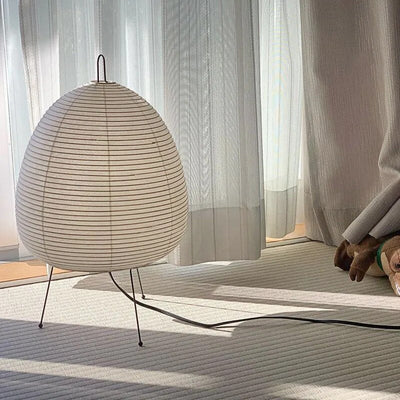 Solmira | Sculpted Rice Paper Lamp