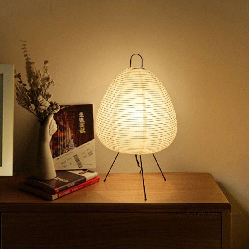 Solmira | Sculpted Rice Paper Lamp