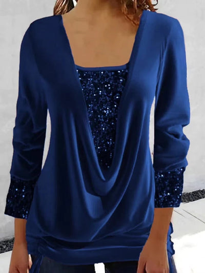 Claire | Glamouröse Glitzerbluse