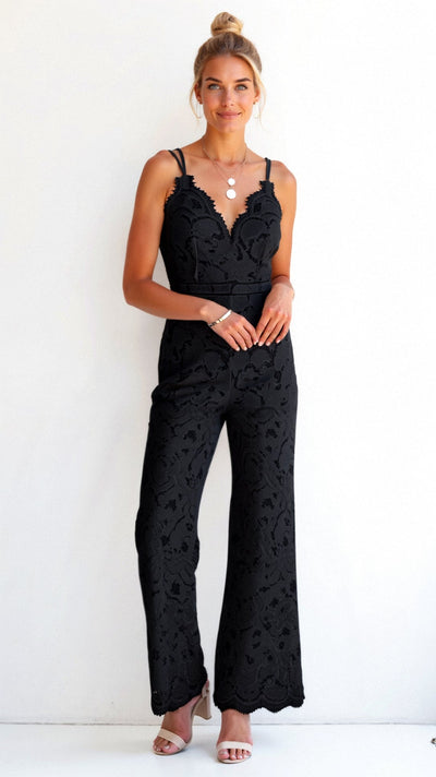 Zeylani | Boho-Jumpsuit mit weitem Bein