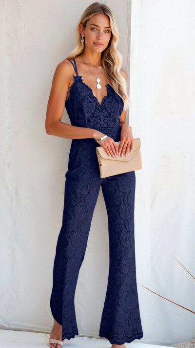 Zeylani | Boho-Jumpsuit mit weitem Bein