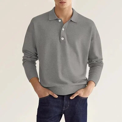 Caelan | Raffiniertes Langarm-Polo