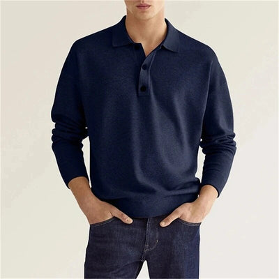 Caelan | Raffiniertes Langarm-Polo